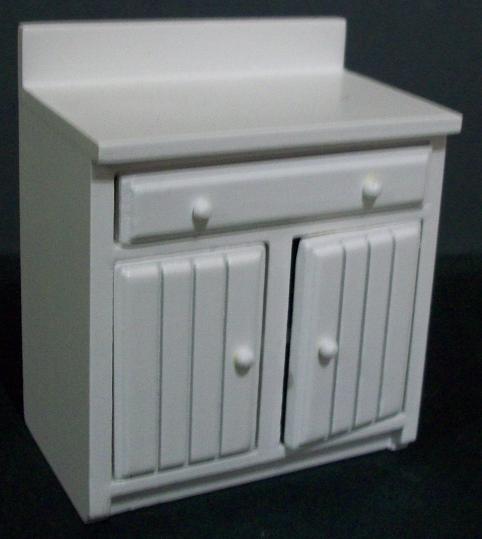 DAC223W Kitchen Unit White Bench - Click Image to Close