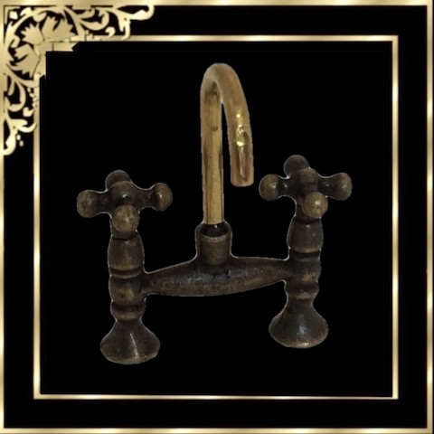 DAZS1206 Faucet Set Old Fashioned Anitique Brass - Click Image to Close