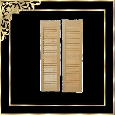 DIY127 Shutters Louvre Pair - Click Image to Close