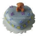 DK2110 Teddy Bear Lt Blue Cake - Click Image to Close