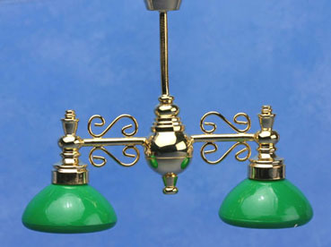 DMH45137 Billiard Chandelier W/Green Shade 12 Volt - Click Image to Close