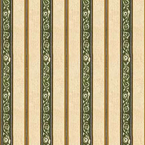 DWAL0590B Wallpaper French Kitchen Green Stripe