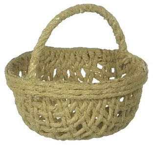 DFCA2223 Doll House Round Basket - Click Image to Close