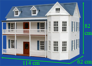 Grange Dollhouse Kit 11-12 Rooms including Attic and Stairwell