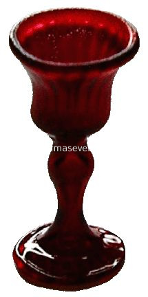 DHB411 Crystal Ruby Wine Glass - Click Image to Close