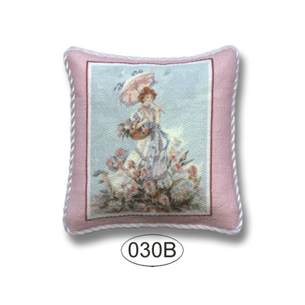 DPIL030B Pillow Lady In Pink 2 - Click Image to Close